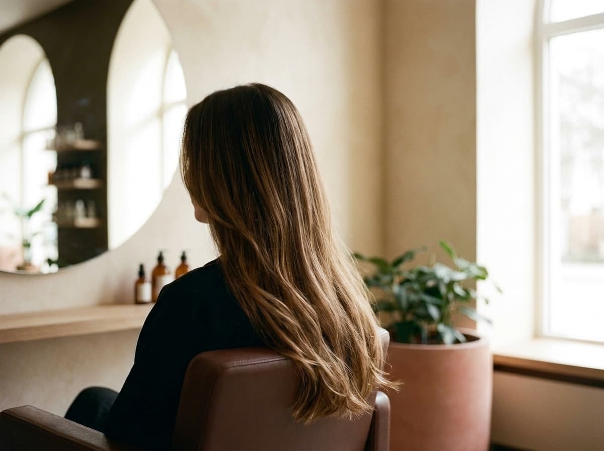 Langes Haar mit weichem, sonnengeküsstem Balayage-Verlauf